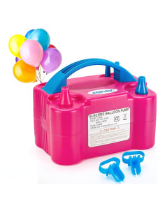 Bomba de Aire Eléctrica AGPTEK Rosa 600W Doble Boquilla