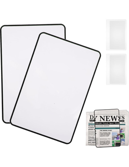 4 Hojas de Aumento Dimeho 3X 5X Plástico Claro para Lectura