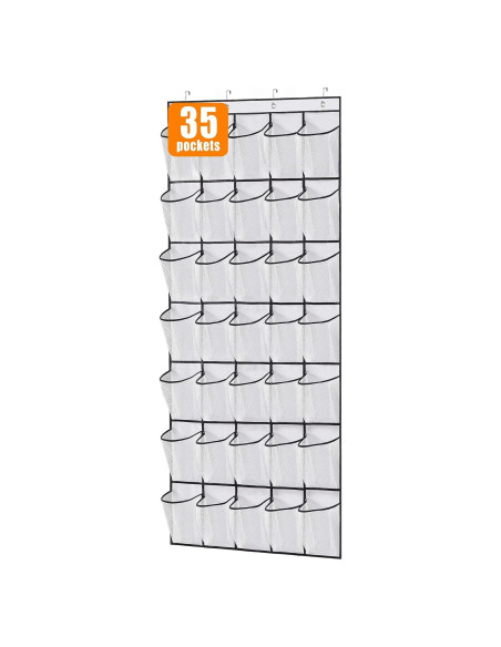 Organizador de Zapatos Colgante MISSLO 35 Bolsillos Blanco