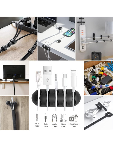 Caja Organizadora de Cables OSPNIEEK 3 Piezas con 33 Accesorios