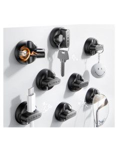 Clip de Cable Magnético LISEN 8 Paquetes con Adhesivo Fuerte