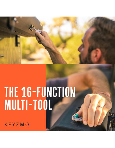 Multiherramienta Keyzmo 16 en 1 de acero inoxidable