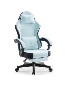 Silla de Juego Dowinx 6650F Ergonómica Aqua con Reposapiés