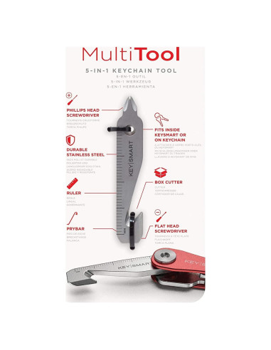 KeySmart MultiTool 5-en-1 - Mini Multiherramienta EDC