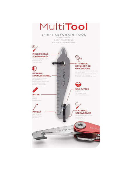 KeySmart MultiTool 5-en-1 - Mini Multiherramienta EDC