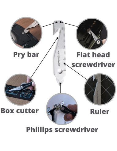 KeySmart MultiTool 5-en-1 - Mini Multiherramienta EDC