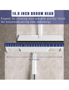 Escoba Mágica 3-en-1 Azul - Limpiador de Piso Desmontable 2