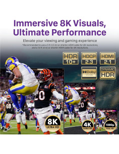 Interruptor HDMI Fosmon 8K Bidireccional 2 en 1 Salida 2