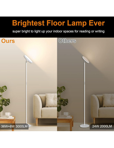 Lámpara de Pie LED WOWLUMEN 42W RGB Regulable 180cm