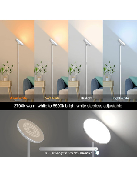 Lámpara de Pie LED WOWLUMEN 42W RGB Regulable 180cm