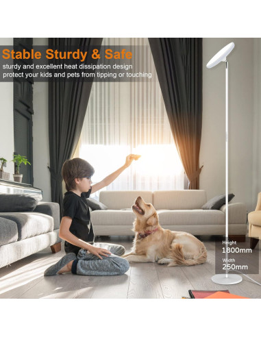 Lámpara de Pie LED WOWLUMEN 42W RGB Regulable 180cm