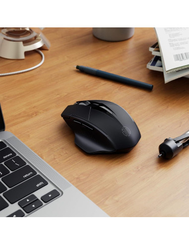 Ratón Inphic Inalámbrico Recargable 700mAh Negro