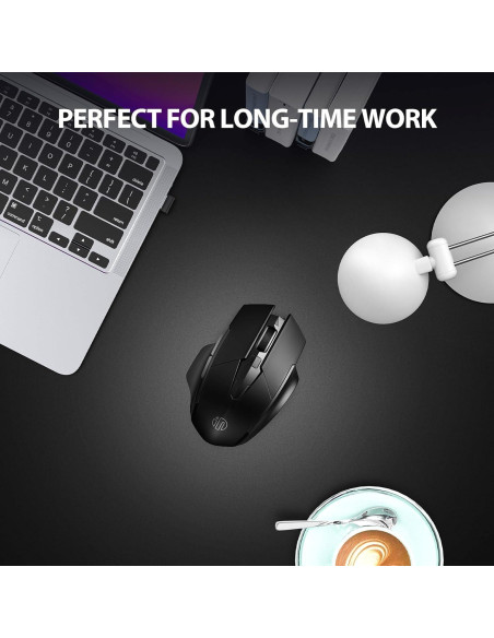 Ratón Inphic Inalámbrico Recargable 700mAh Negro Ratón Inphic Inalámbrico Recargable 700mAh Negro