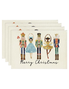 Manteles Rectangulares Artoid Mode 4 Pcs 30x45 cm Cascanueces