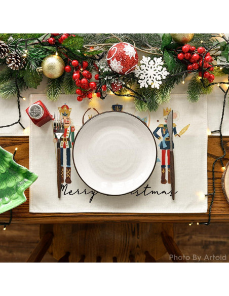 Manteles Rectangulares Artoid Mode 4 Pcs 30x45 cm Cascanueces