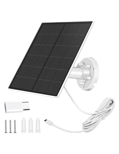 Panel Solar SANKABA 5W para Cámara de Seguridad IP65