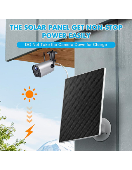 Panel Solar SANKABA 5W para Cámara de Seguridad IP65
