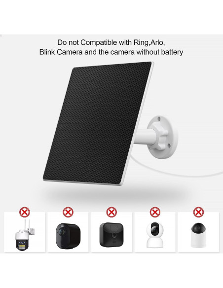 Panel Solar SANKABA 5W para Cámara de Seguridad IP65