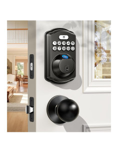 Cerradura Biométrica Veise KS02C con Teclado y 2 Perillas