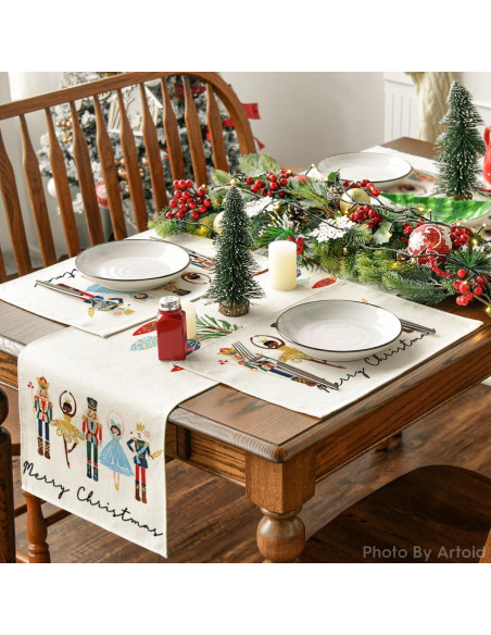 Manteles Rectangulares Artoid Mode 4 Pcs 30x45 cm Cascanueces