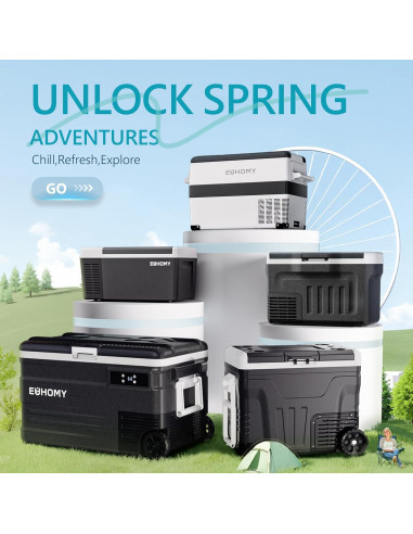 Refrigerador Portátil EUHOMY CFZ-20 21L 12V/24V DC