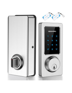 Cerradura Inteligente GEONFINO G5 Bluetooth 4 en 1 Plata