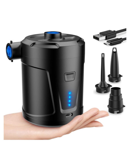 Bomba de Aire Eléctrica DrNanhai 5200mAh Inflador Portátil