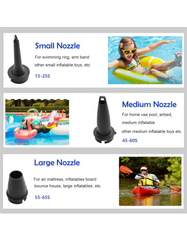 Bomba de Aire Eléctrica DrNanhai 5200mAh Inflador Portátil