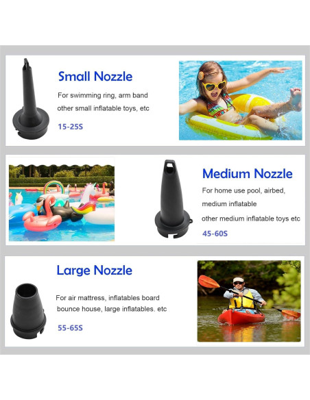 Bomba de Aire Eléctrica DrNanhai 5200mAh Inflador Portátil