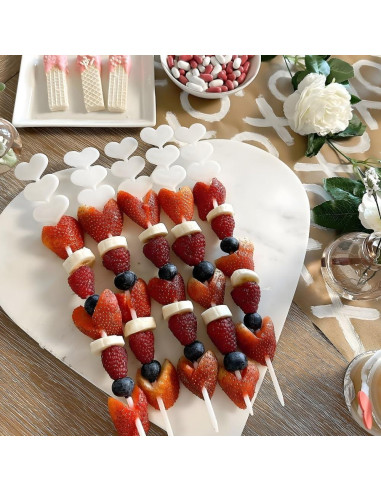 Pinchos de Corazón de Plástico Fun Express - 25 unidades 30.48 cm