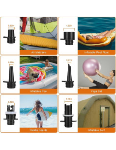 Bomba de Aire Eléctrica AGPTEK 20 PSI para Paddle y Kayaks 2