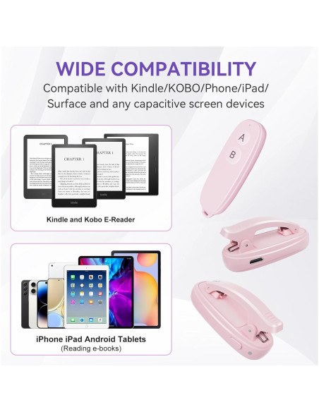 Control Remoto Pasar Páginas Kindle Rosa - DONGGUAN GX76