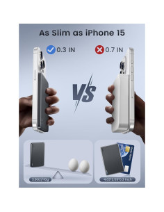 Cargador Portátil RORRY Magsafe 5000mAh Inalámbrico Gris 2