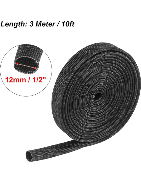 Manga de Protección Térmica X AUTOHAUX 3m 12mm Negra