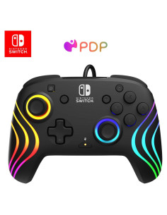 Controlador PDP Afterglow Wave Negro para Nintendo Switch