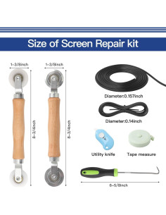 Kit de Reparación de Pantallas de Ventana Yolovit 121x299cm 8 en 1 2