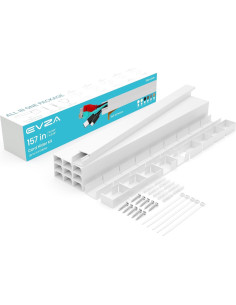 Ocultador de Cables EVZA 398,78 cm Pintable y Adhesivo 2