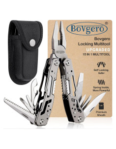 Alicate Multiherramienta 15 en 1 Bovgero Acero Inoxidable