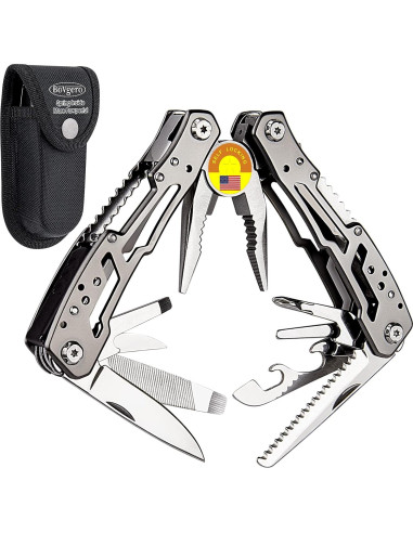 Alicate Multiherramienta 15 en 1 Bovgero Acero Inoxidable