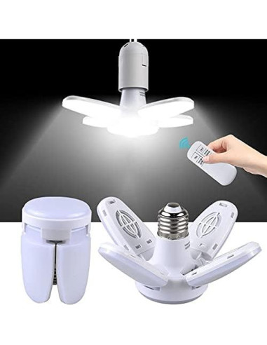 Bombilla LED E27 TKUS 28W con Control Remoto y Temporizador