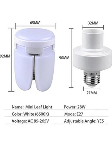 Bombilla LED E27 TKUS 28W con Control Remoto y Temporizador