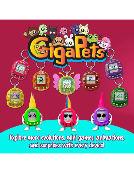 GigaPets Bit Bunnies Juguete Interactivo para Niños 3 Mascotas