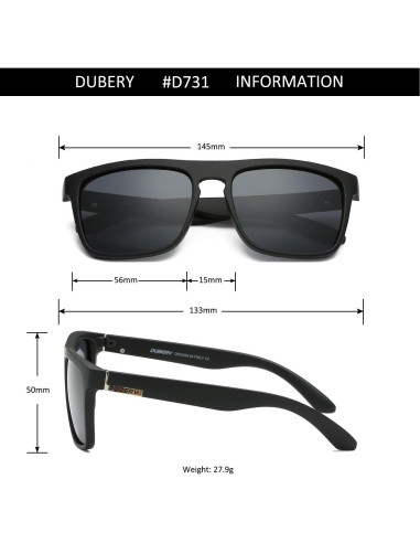 Gafas de Sol DUBERY D731 Polarizadas UV400 Unisex