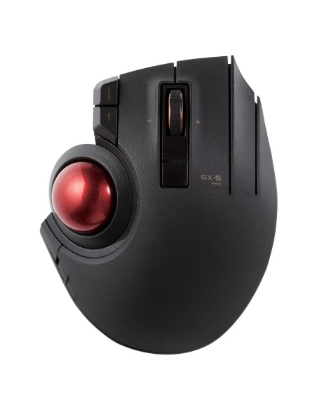 Mouse Trackball Inalámbrico ELECOM EX-G Pro, Ergonomico, 8 Botones