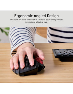 Mouse Trackball Inalámbrico ELECOM EX-G Pro, Ergonomico, 8 Botones 2