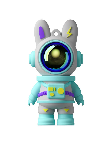 Unidad Flash USB Conejo Espacial Bilious 64GB Cian