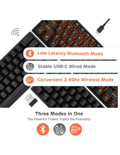 Teclado Mecánico RK ROYAL KLUDGE RK61 Inalámbrico 60% 2