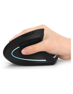 Mouse Ergonómico Inalámbrico Lekvey Vertical 2.4GHz 3 DPI Ajustables