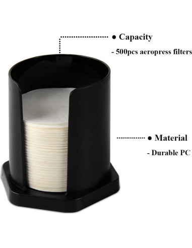 Soporte de Filtros de Café CAFEMASY con 742 Filtros de Papel
