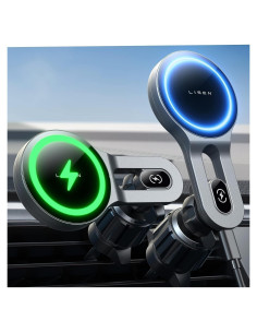 Cargador Inalámbrico MagSafe LISEN para Auto 15W Negro